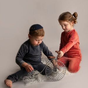 NEW Menthe Collection Ribbed Velour Two Piece Set Coral